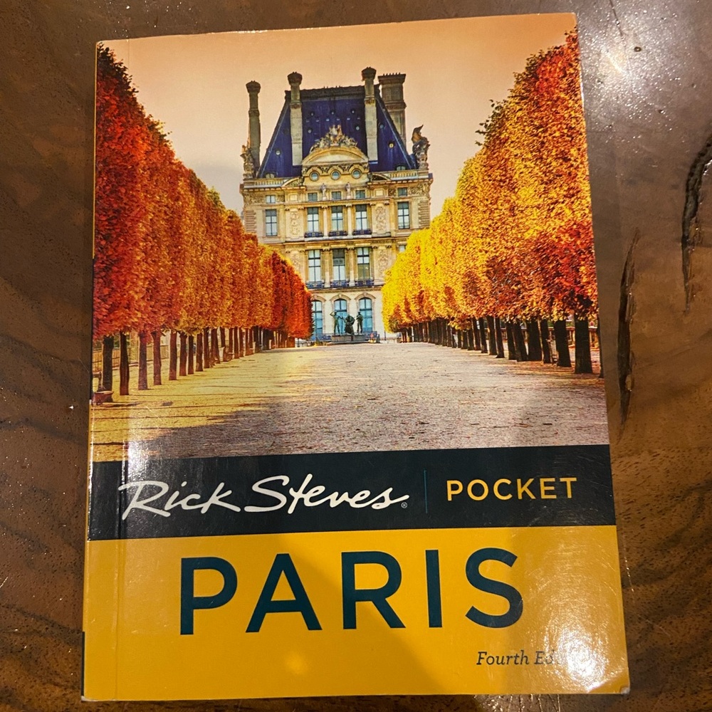 Rick Steves Paris France Pocket Travel Guidebook Guide Book w/ Fold-Out Map